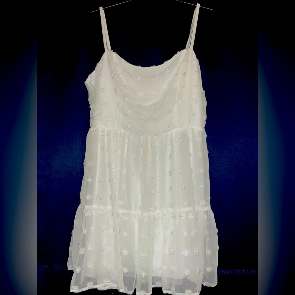 White dress Polyester